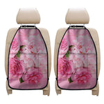 Peony And Rose Print Car Seat Organizers