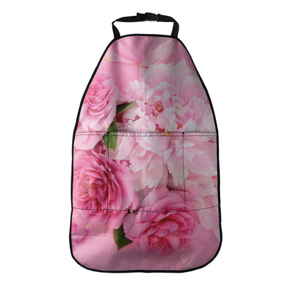 Peony And Rose Print Car Seat Organizers