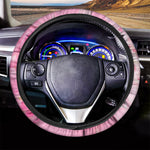 Peony And Rose Print Car Steering Wheel Cover