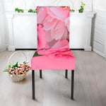 Peony And Rose Print Dining Chair Slipcover