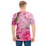 Peony And Rose Print Men's T-Shirt