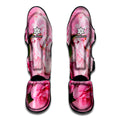 Peony And Rose Print Muay Thai Shin Guards