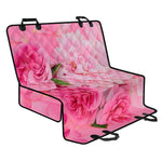 Peony And Rose Print Pet Car Back Seat Cover