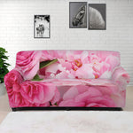 Peony And Rose Print Sofa Cover