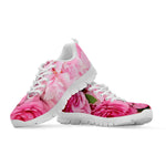 Peony And Rose Print White Sneakers