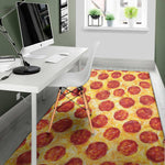Pepperoni Pizza Print Area Rug