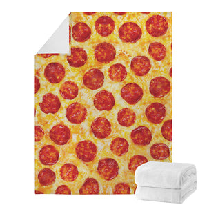 Pepperoni Pizza Print Blanket – GearFrost