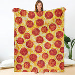 Pepperoni Pizza Print Blanket