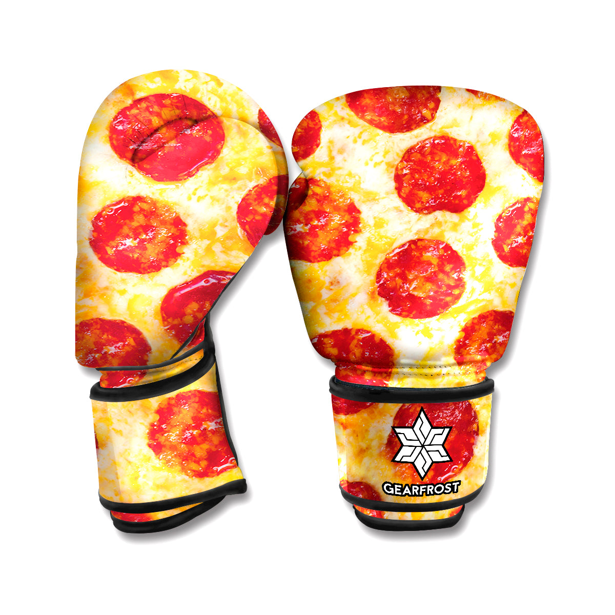Pepperoni Pizza Print Boxing Gloves