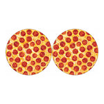 Pepperoni Pizza Print Car Coasters