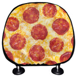 Pepperoni Pizza Print Car Headrest Covers