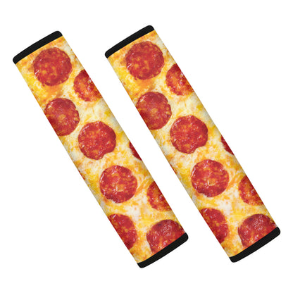 Pepperoni Pizza Print Car Seat Belt Covers