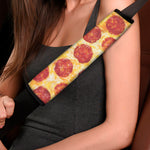 Pepperoni Pizza Print Car Seat Belt Covers