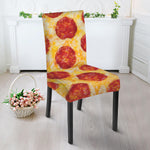 Pepperoni Pizza Print Dining Chair Slipcover