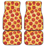 Pepperoni Pizza Print Front and Back Car Floor Mats