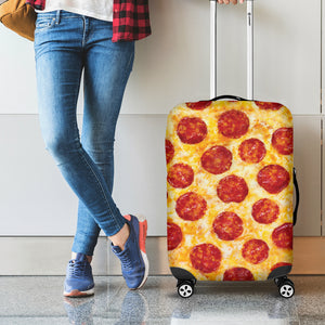 Pepperoni Pizza Print Luggage Cover