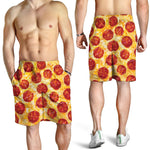 Pepperoni Pizza Print Men's Shorts