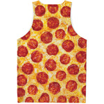 Pepperoni Pizza Print Men's Tank Top