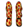 Pepperoni Pizza Print Muay Thai Shin Guards
