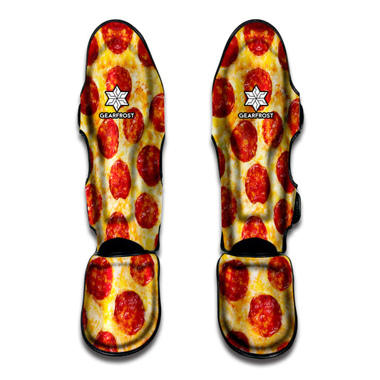 Pepperoni Pizza Print Muay Thai Shin Guard