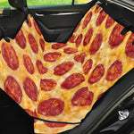 Pepperoni Pizza Print Pet Car Back Seat Cover