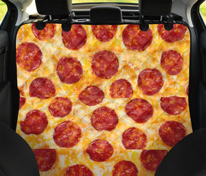 Pepperoni Pizza Print Pet Car Back Seat Cover