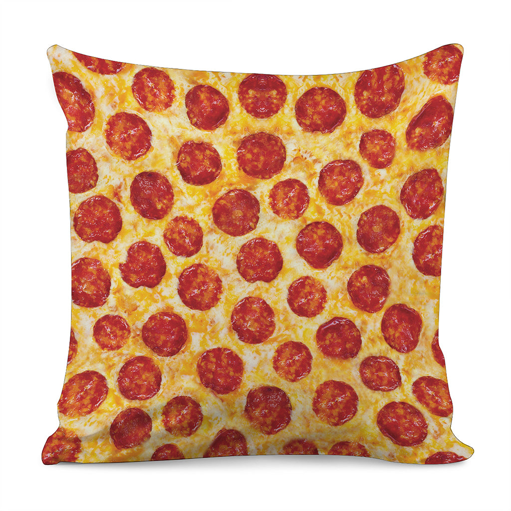 Pepperoni Pizza Print Pillow Cover