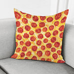 Pepperoni Pizza Print Pillow Cover
