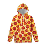 Pepperoni Pizza Print Pullover Hoodie