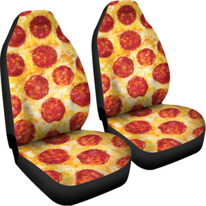 Pepperoni Pizza Print Universal Fit Car Seat Covers