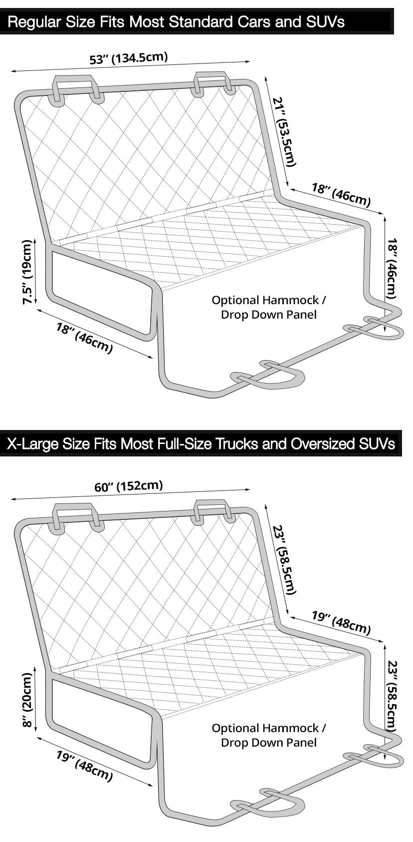 The Great Kanagawa Wave Print Pet Car Back Seat Cover