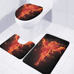 Phoenix Angel Print 3 Piece Bath Mat Set