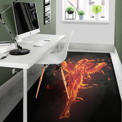 Phoenix Angel Print Area Rug