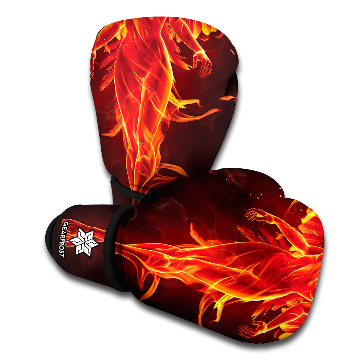 Phoenix Angel Print Boxing Gloves