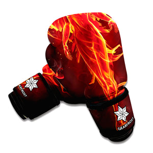 Phoenix Angel Print Boxing Gloves