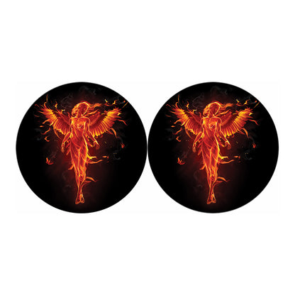 Phoenix Angel Print Car Coasters