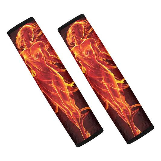 Phoenix Angel Print Car Seat Belt Covers