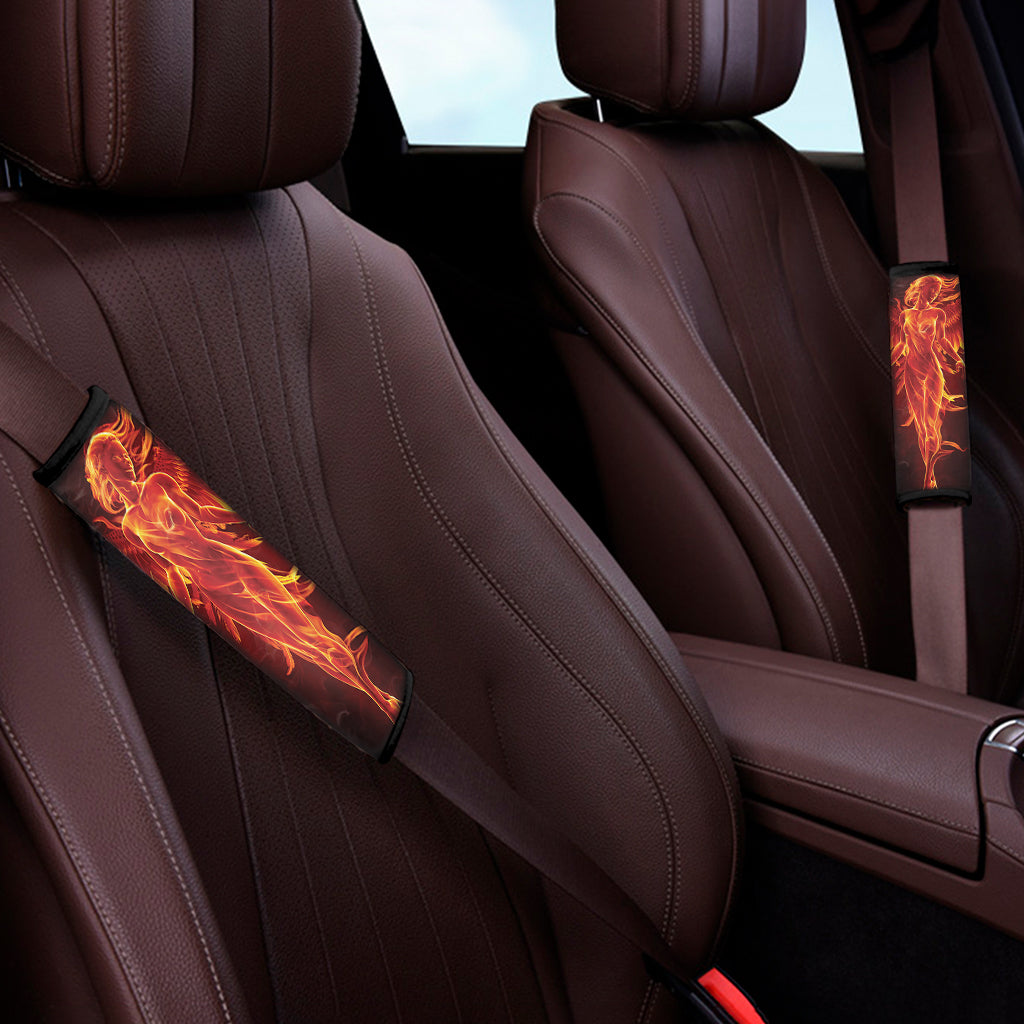 Phoenix Angel Print Car Seat Belt Covers