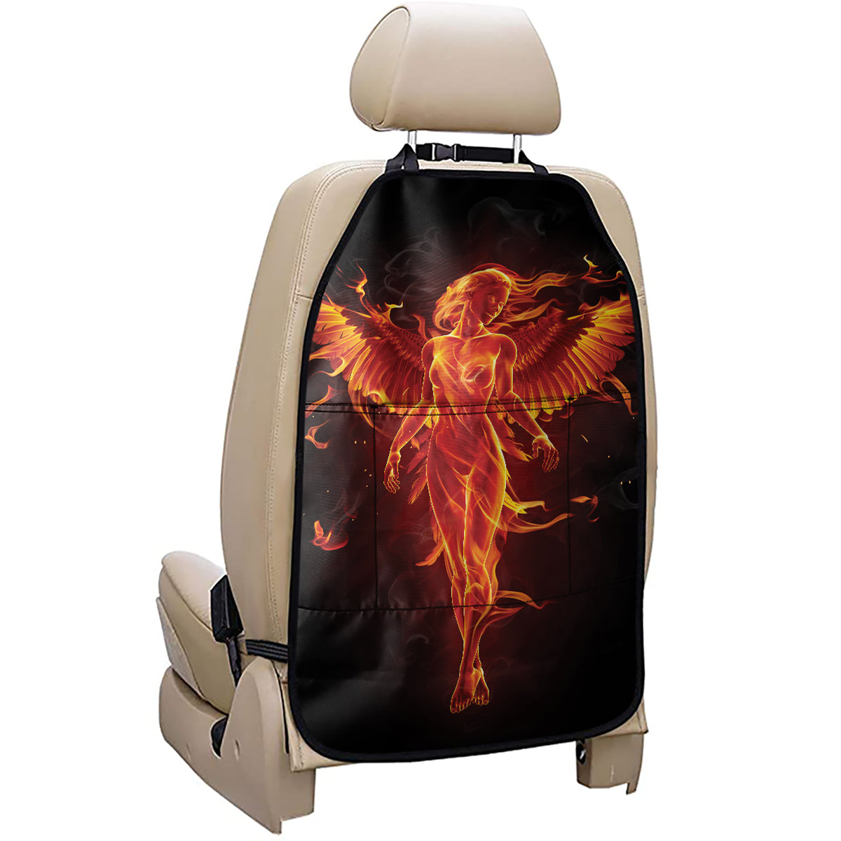 Phoenix Angel Print Car Seat Organizers