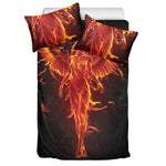 Phoenix Angel Print Duvet Cover Bedding Set