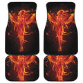 Phoenix Angel Print Front and Back Car Floor Mats