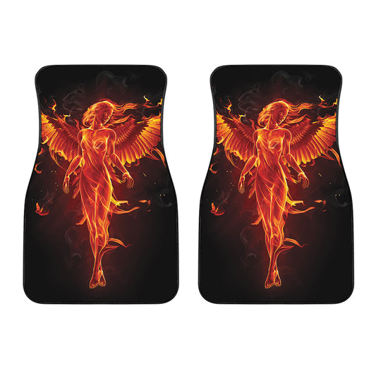 Phoenix Angel Print Front Car Floor Mats