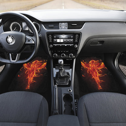Phoenix Angel Print Front Car Floor Mats