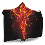 Phoenix Angel Print Hooded Blanket