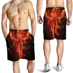Phoenix Angel Print Men's Shorts