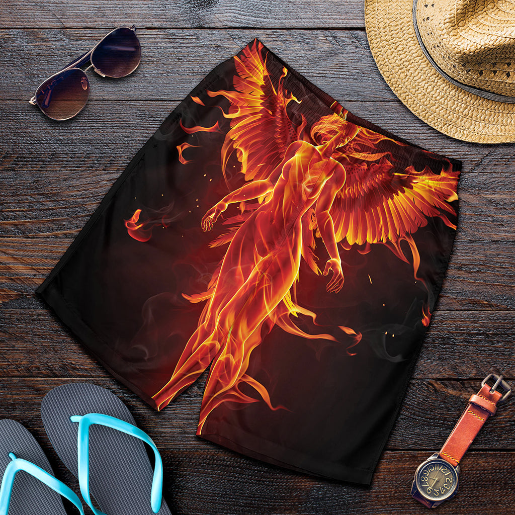 Phoenix Angel Print Men's Shorts