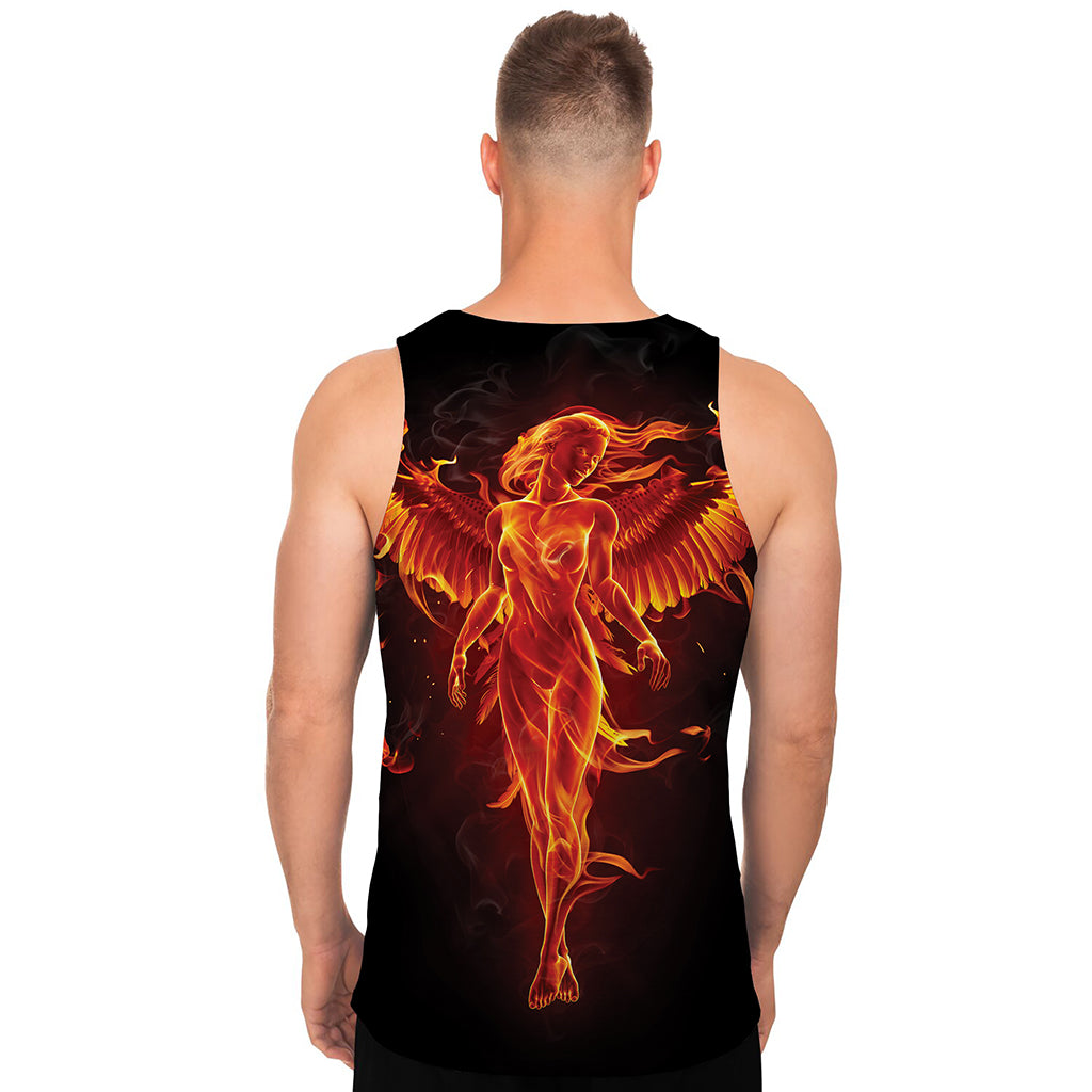 Phoenix Angel Print Men's Tank Top