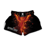 Phoenix Angel Print Muay Thai Boxing Shorts