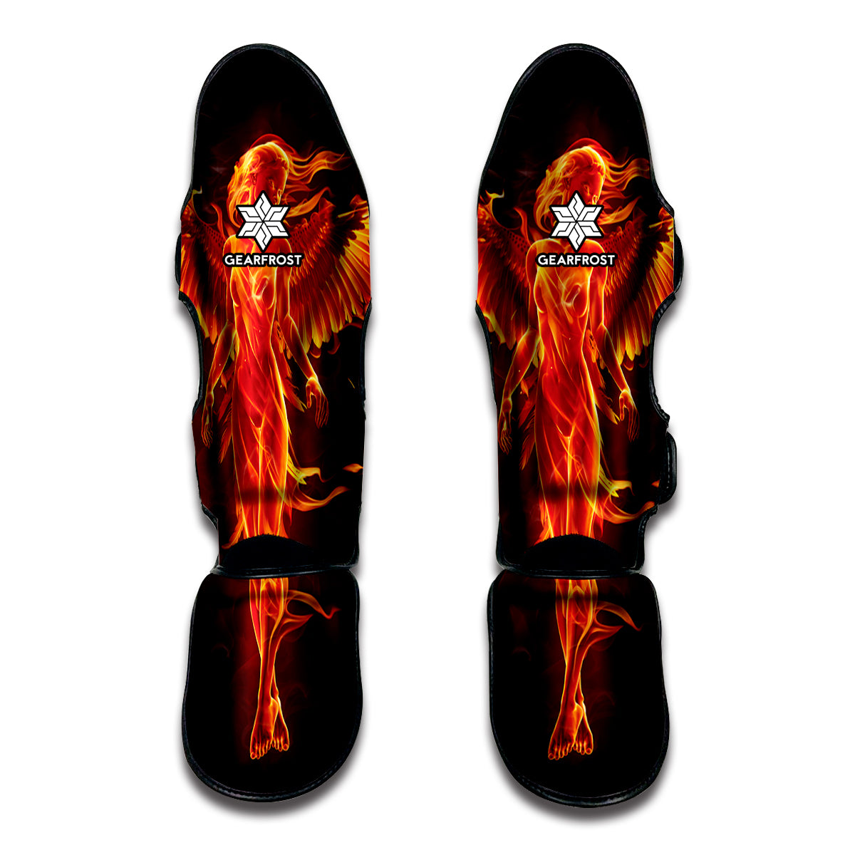 Phoenix Angel Print Muay Thai Shin Guard
