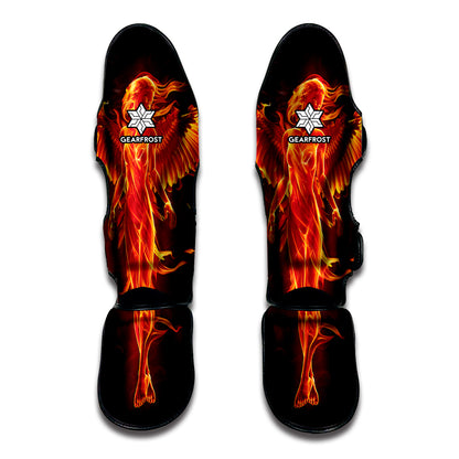 Phoenix Angel Print Muay Thai Shin Guard